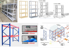標準三層重型倉庫貨架尺寸規格